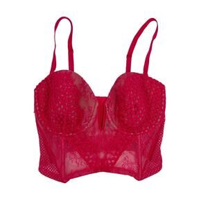 Victoria’s Secret 34DD Crochet and Mesh Bustier Bra